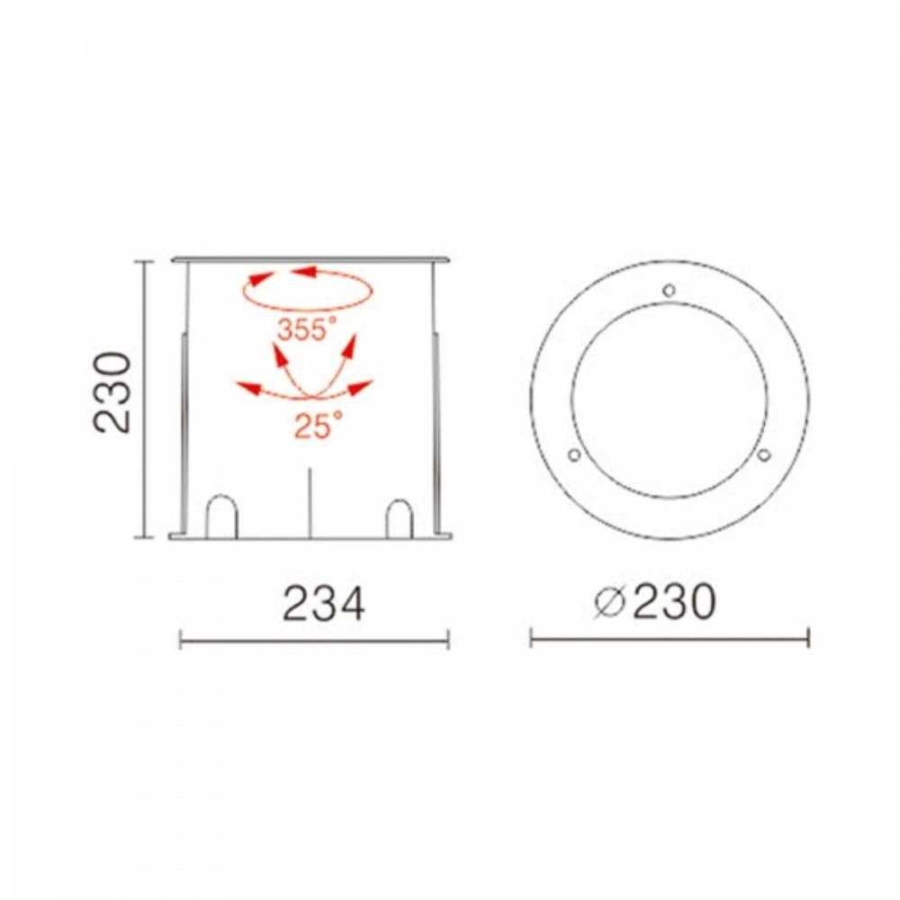 Vibe VBLUP-219 - 17W LED Inground Uplight IP67 -Vibe Lighting-Ozlighting.com.au