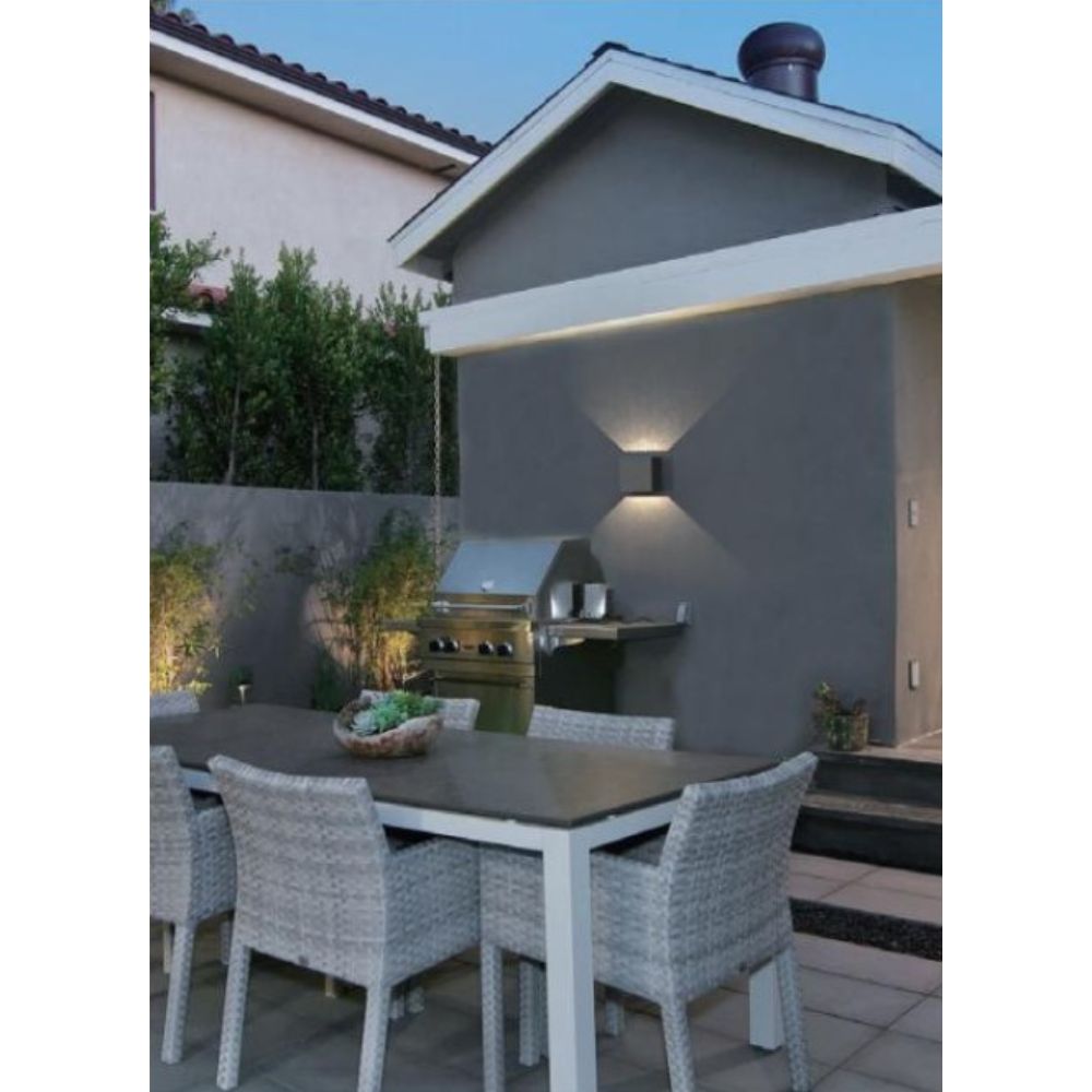Vibe VBLWL-302 LED Wall Light - 2x3W, IP54, Up/Down, Adjustable-Vibe Lighting-Ozlighting.com.au