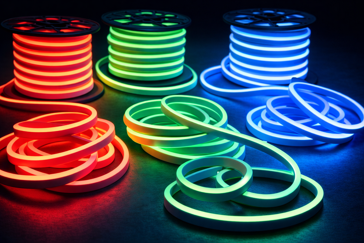 Led Light Rib Top View Top View vs Side View Neon Flex LED Strip