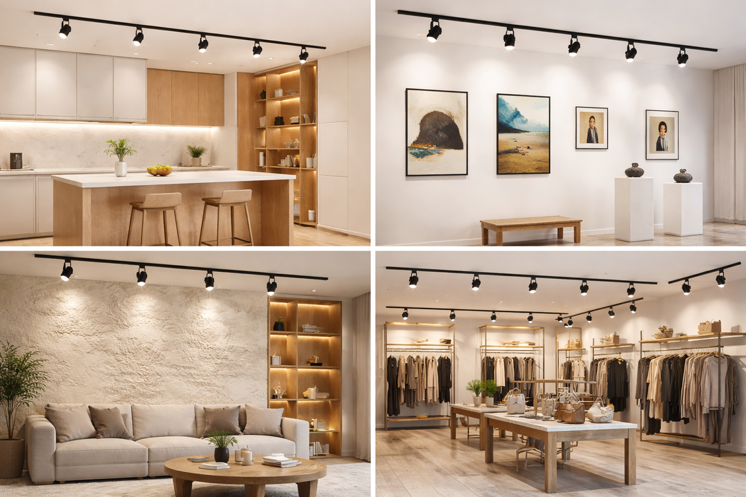 Advantages of Track Lighting - Flexible, easy, and replaceable