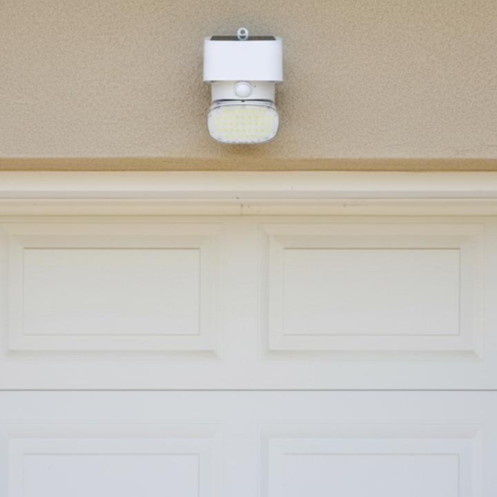 Aluxium SUNSAFE Solar Security Light with Motion Sensor - CCT Adjustable IP44-Aluxium-Ozlighting.com.au