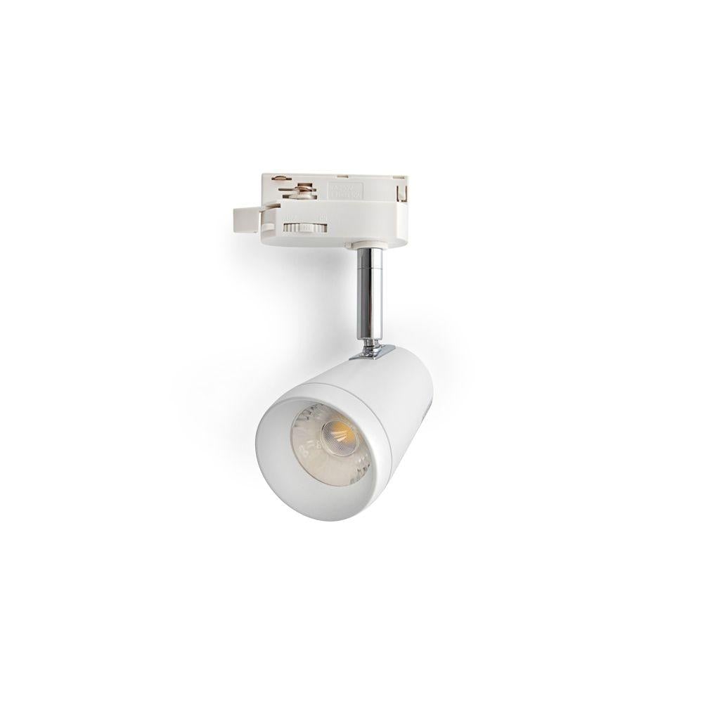 Atom AT1107 - 10W LED Single Circuit Adjustable Dimmable Track Mounted Head Spot Light-Atom Lighting-Ozlighting.com.au