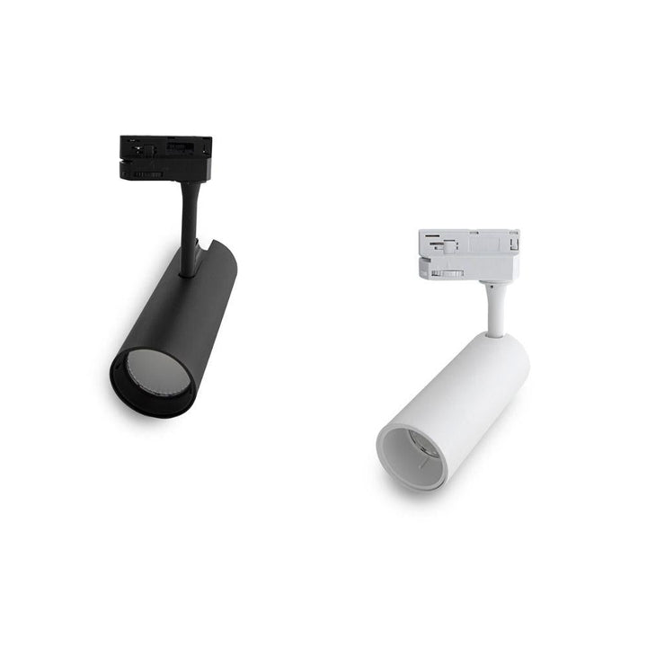 Atom AT1108-20 - 20W LED Single Circuit Adjustable Track Mounted Head Spot Light-Atom Lighting-Ozlighting.com.au