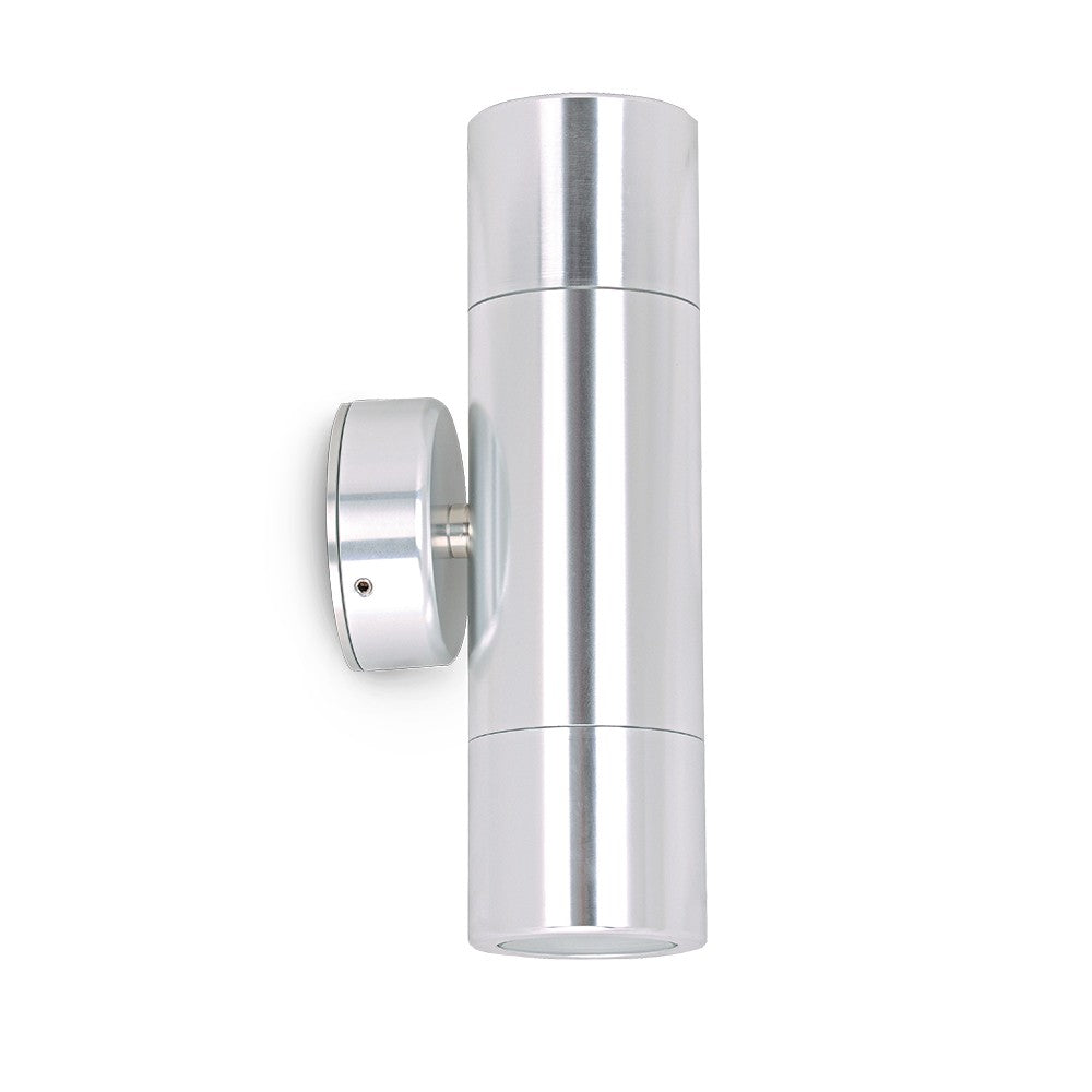 Atom AT5004/AND/LED Series II Up/Down Wall Light 2 x 6W Tri-Colour - Silver-Atom Lighting-Ozlighting.com.au