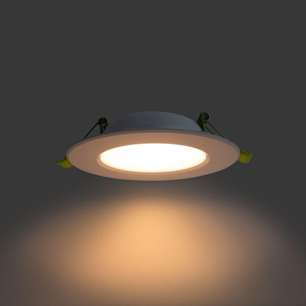 Atom AT9034 - 8W LED Dimmable Standard/Large Trim Flat Face Downlight IP44-Atom Lighting-Ozlighting.com.au