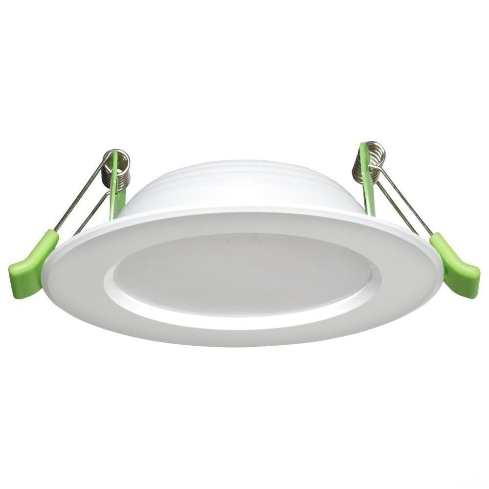 Atom AT9034 - 8W LED Dimmable Standard/Large Trim Flat Face Downlight IP44-Atom Lighting-Ozlighting.com.au