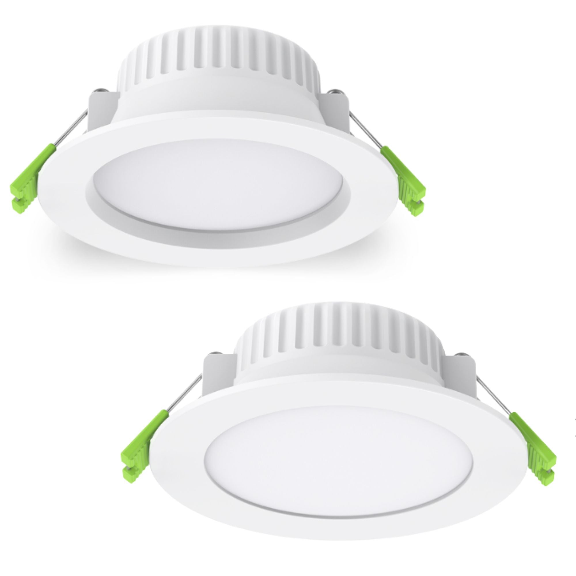 Atom AT9039 - 7W LED Slim Tri-Colour Dimmable Round Deep Face/Flat Face PC Downlight IP54-Atom Lighting-Ozlighting.com.au