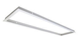 Atom AT9050/PRF/WH Series III Recessed Panel Frame 300 x 1200mm - White-Atom Lighting-Ozlighting.com.au