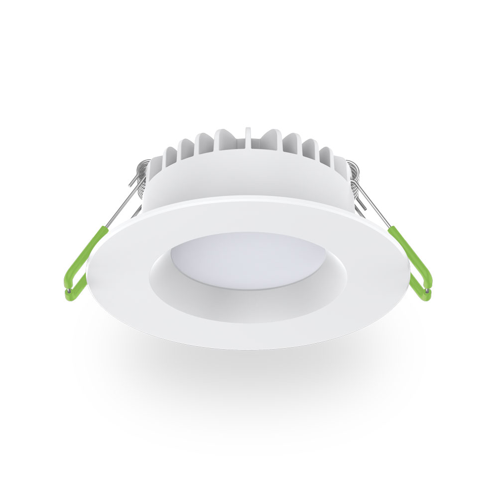 Atom AT9092 Arcus 5W/7W Adjustable LED Downlight Tri-CCT 72-92mm Cutout IP54 White