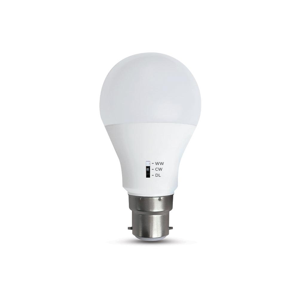 Atom AT9483 - A60 Tri-CCT LED Globe B22/E27 Non-Dimmable-Atom Lighting-Ozlighting.com.au