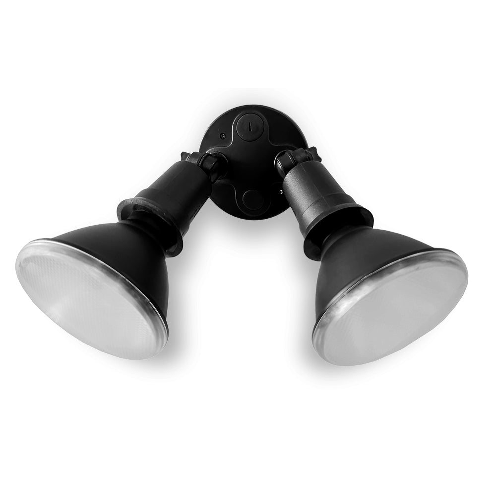 Atom BAT Twin PAR38 Floodlight - Black-Atom Lighting-Ozlighting.com.au