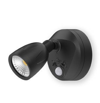 Atom HAWK Single LED Security Spotlight 9W with PIR Sensor-Atom Lighting-Ozlighting.com.au