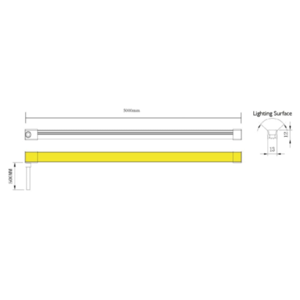 Azoogi - 12W Neon Top View LED Strip - 5M Reel-Azoogi-Ozlighting.com.au