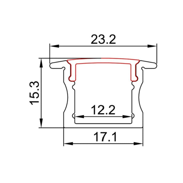 Azoogi ANODISED - Aluminium Pro Recessed 1715-Azoogi-Ozlighting.com.au