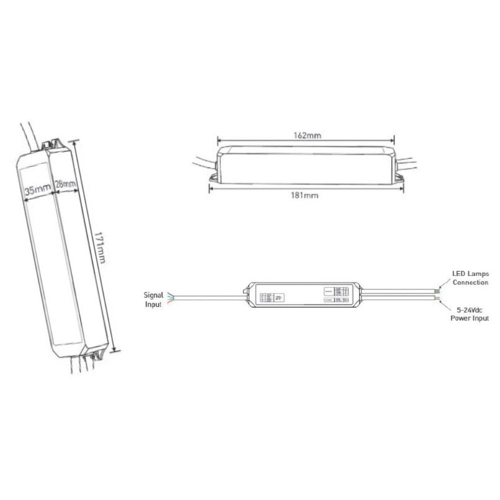 Azoogi - LED CV Power Repeater-Azoogi-Ozlighting.com.au