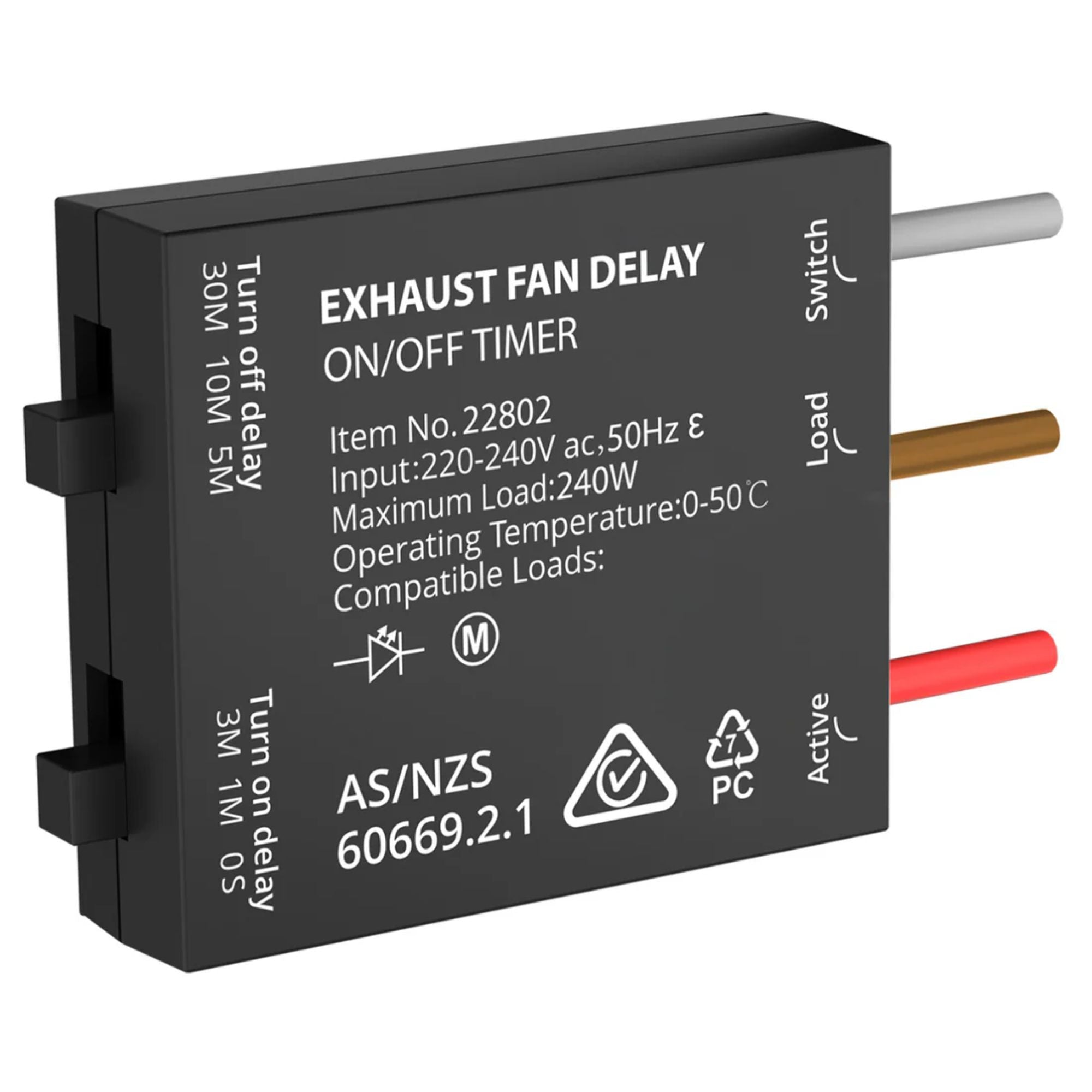 Brilliant - Exhaust Fan Delay On / Off Timer-Brilliant Lighting-Ozlighting.com.au