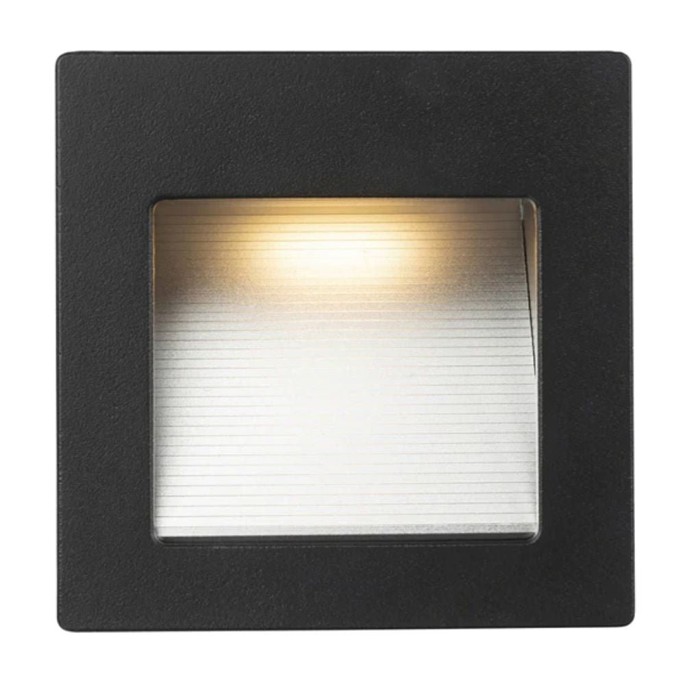 Brilliant HENSEY - 3W LED Square Indoor Recessed Steplight IP20 - 3000K-Brilliant Lighting-Ozlighting.com.au