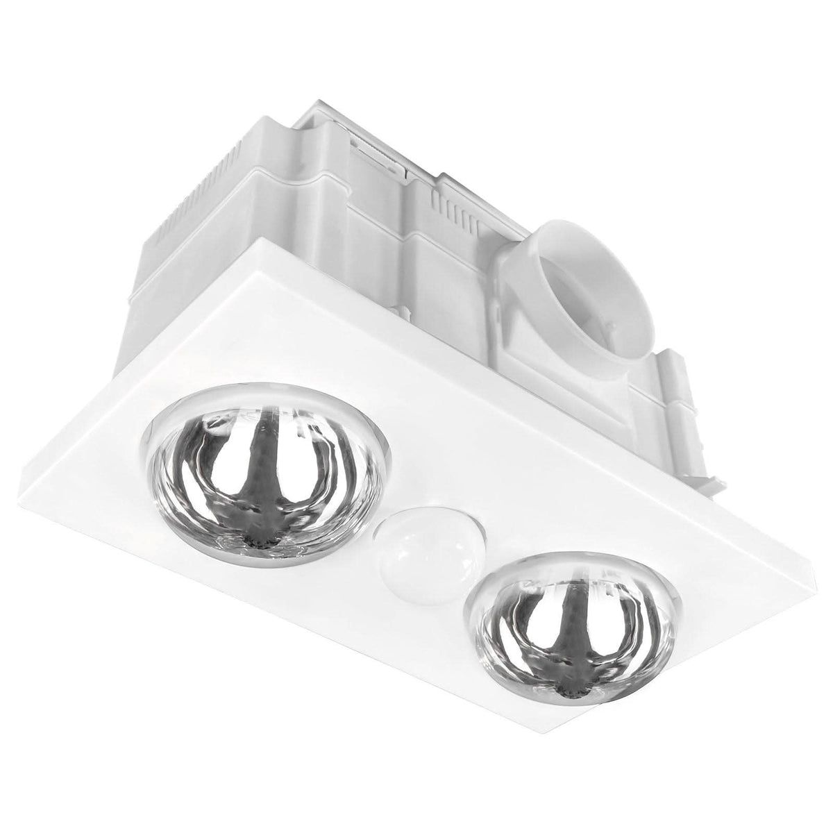 Brilliant MAGMA 2-Light 3-in-1 Bathroom Heater - White-Brilliant Lighting-Ozlighting.com.au