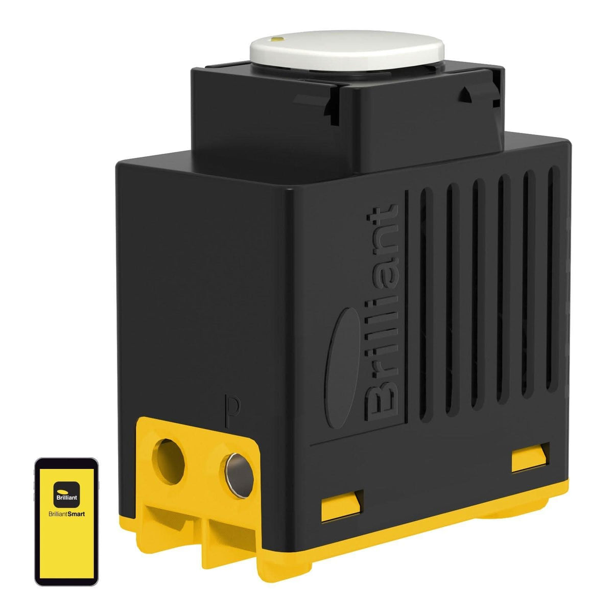 Brilliant Smart 2-Wire Push Button Dimmer - Black-Brilliant Lighting-Ozlighting.com.au