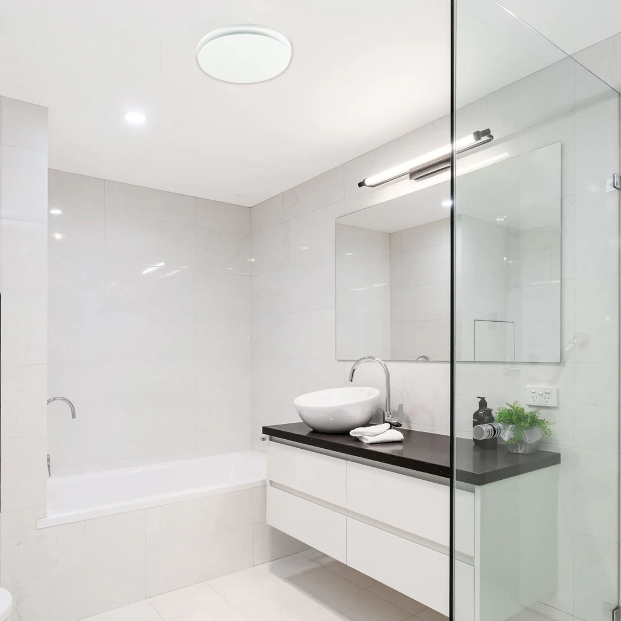 Brilliant TALON - White Promax Round Exhaust Fan with Delay Timer-Brilliant Lighting-Ozlighting.com.au