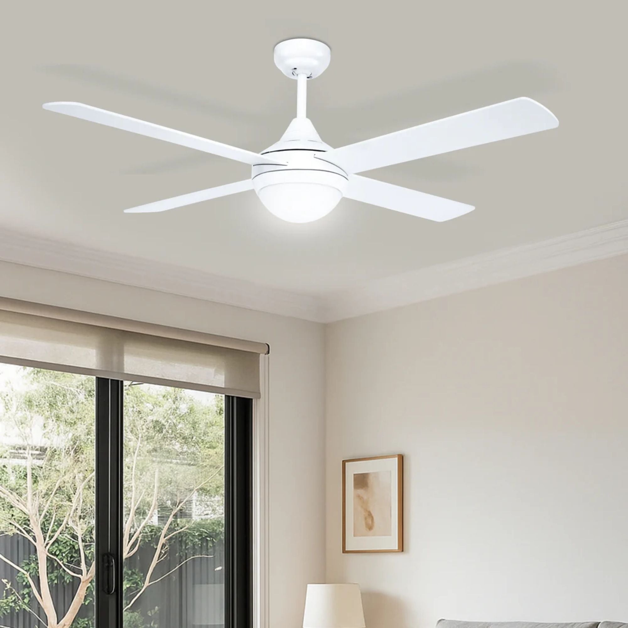 Brilliant TEMPO PLUS - 48" AC Ceiling Fan with LED Light and Remote-Brilliant Lighting-Ozlighting.com.au