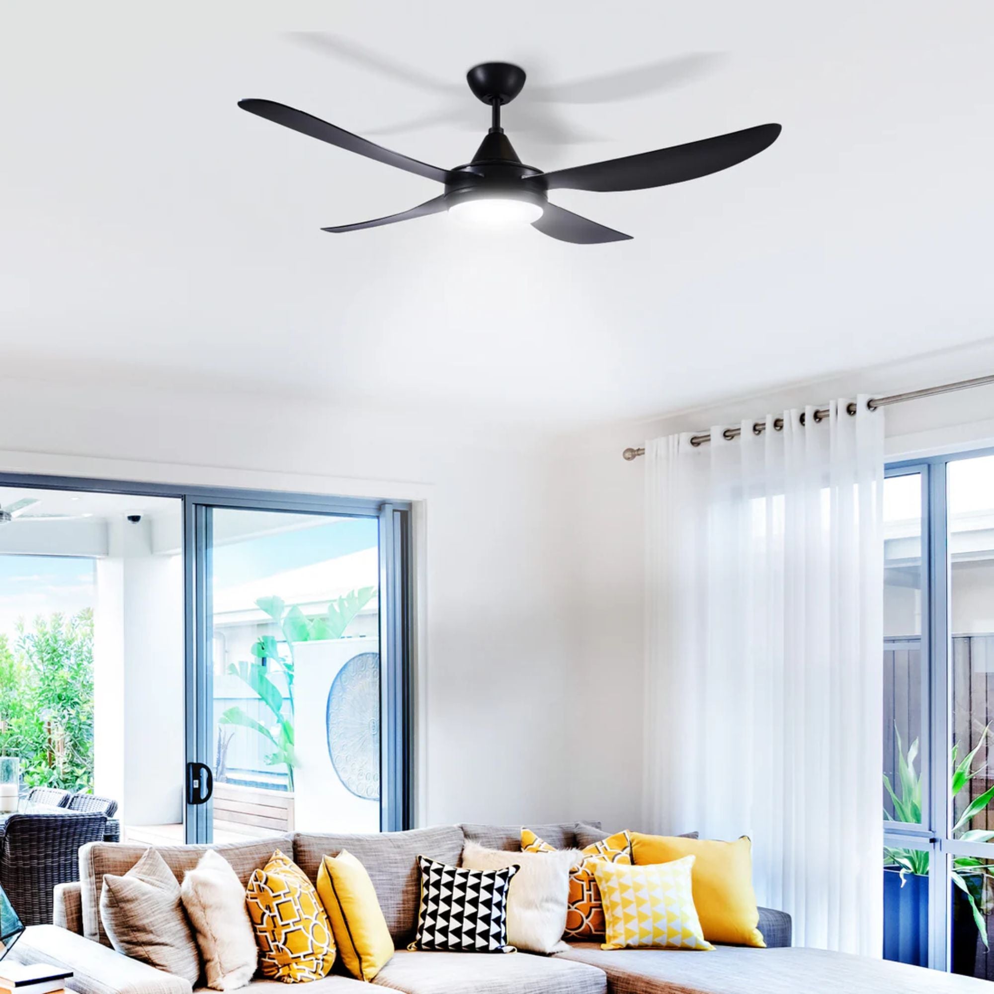 Brilliant VECTOR - 52" DC Ceiling Fan with Light-Brilliant Lighting-Ozlighting.com.au