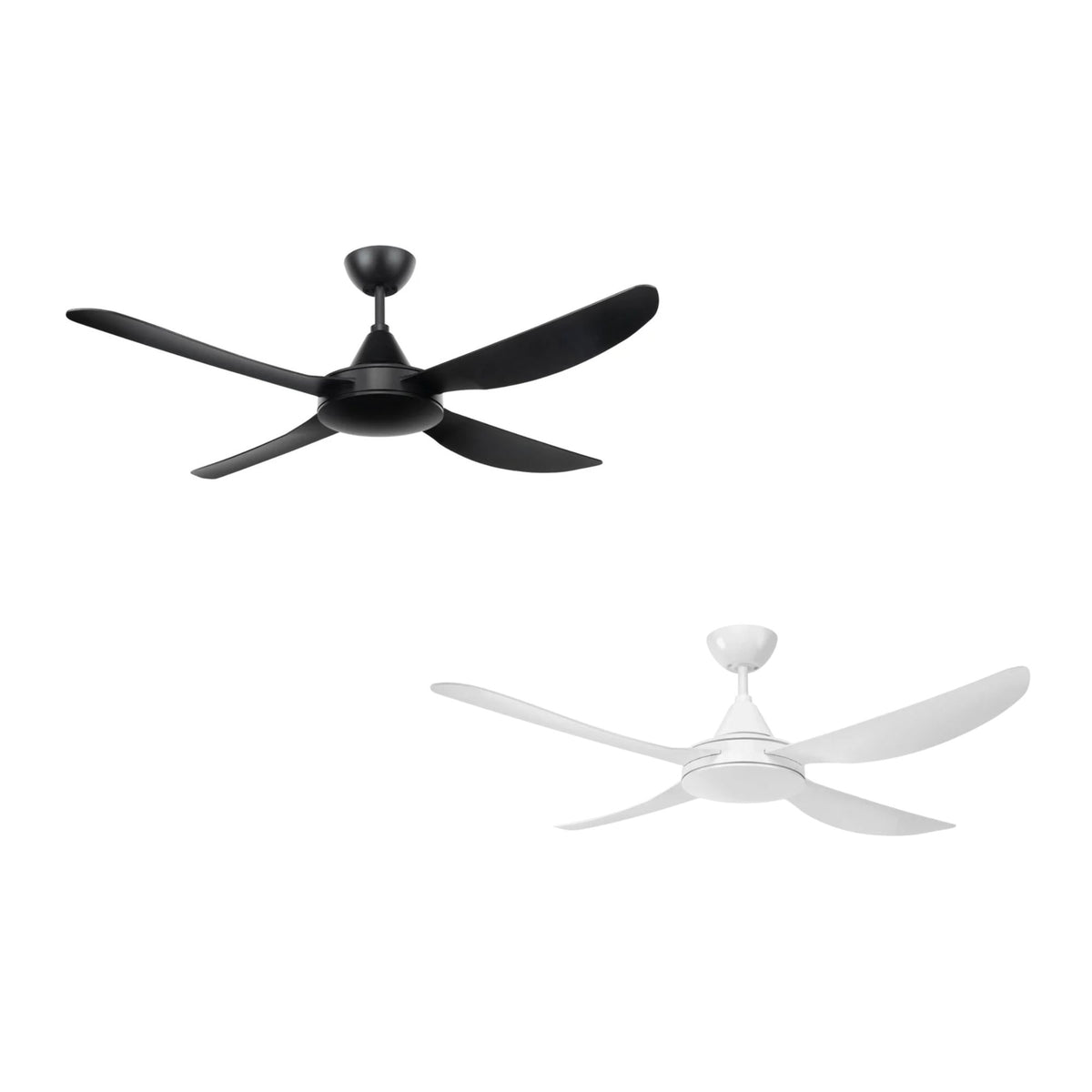 Brilliant VECTOR-II AC Ceiling Fan - 48" 1220mm 4 Blade, Ezy-Fit Blades-Brilliant Lighting-Ozlighting.com.au