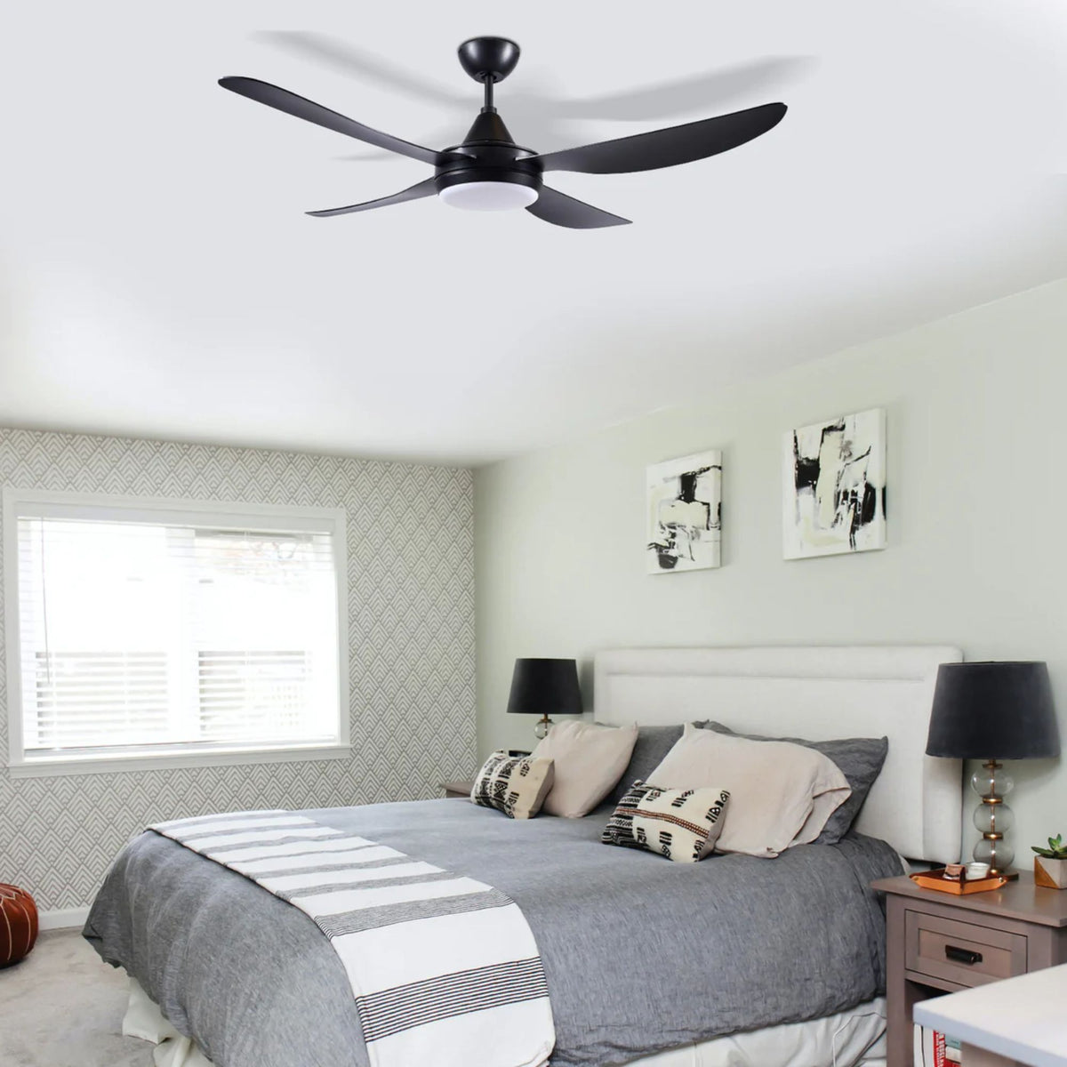 Brilliant Vector-III AC Ceiling Fan - 56, CCT LED Light-Brilliant Lighting-Ozlighting.com.au