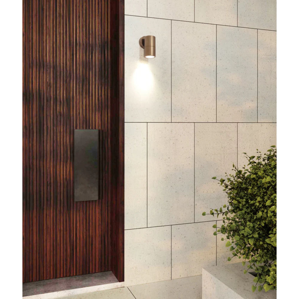 CLA - 35W Aged Brass Exterior Wall Pillar Spot Light-CLA Lighting-Ozlighting.com.au
