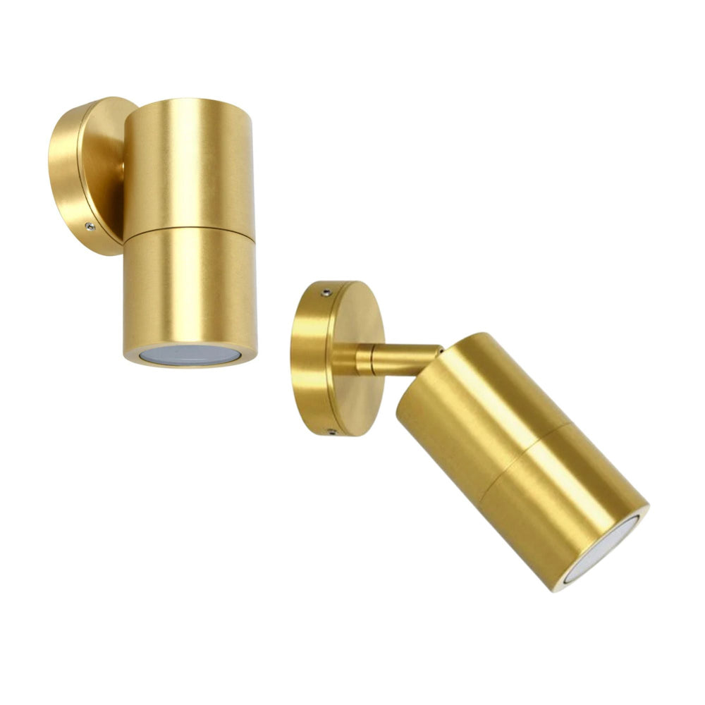 CLA - 35W Polished Brass Exterior Wall Pillar Spot Light-CLA Lighting-Ozlighting.com.au