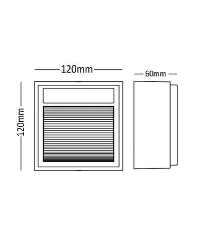 CLA 4136C/4186C - 2.4W LED Exterior Square Surface Mount Step Light IP65 - 5000K-CLA Lighting-Ozlighting.com.au