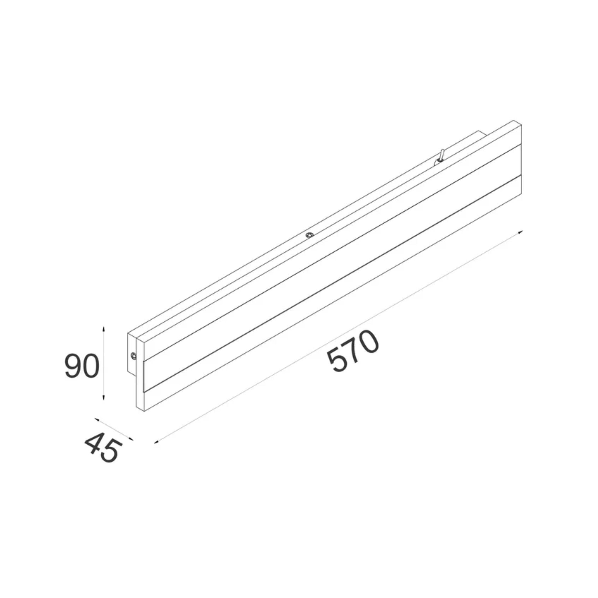 CLA BANDA - 9W LED Rectangular with Frosted Diffuser Wall Light-CLA Lighting-Ozlighting.com.au