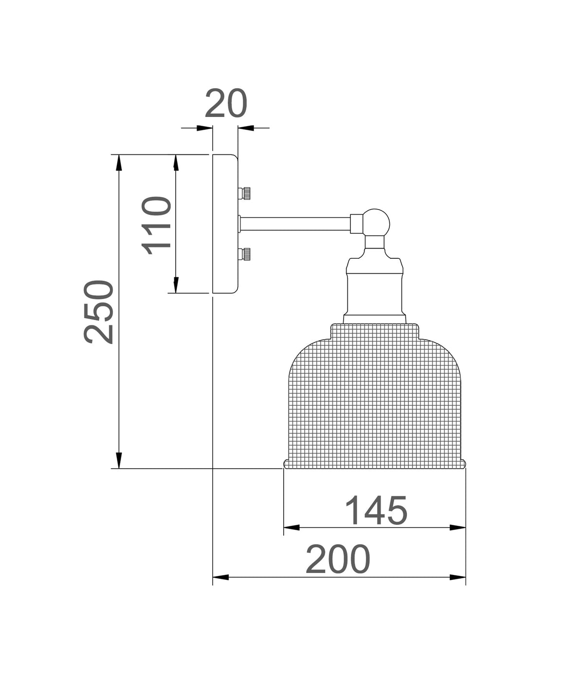 CLA BELL Wall Light - Dome, Segmented Glass-CLA Lighting-Ozlighting.com.au