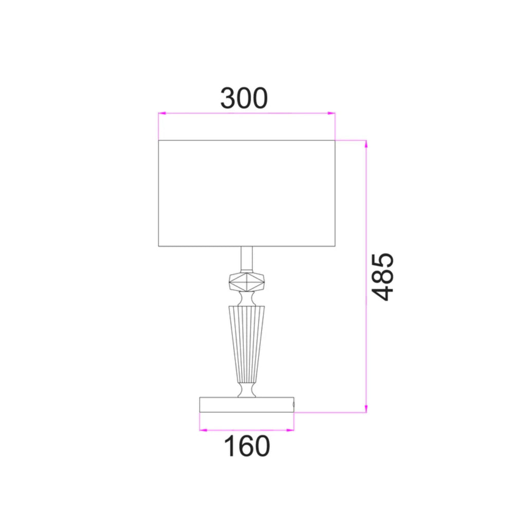 CLA CRISTALLO - 60W Table Lamp-CLA Lighting-Ozlighting.com.au