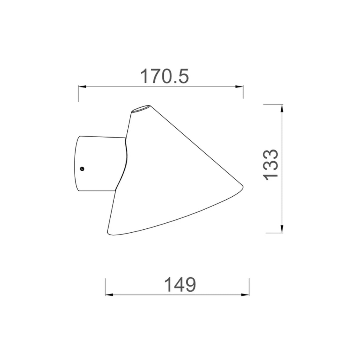 CLA CUCHARA Cone Wall Light-CLA Lighting-Ozlighting.com.au