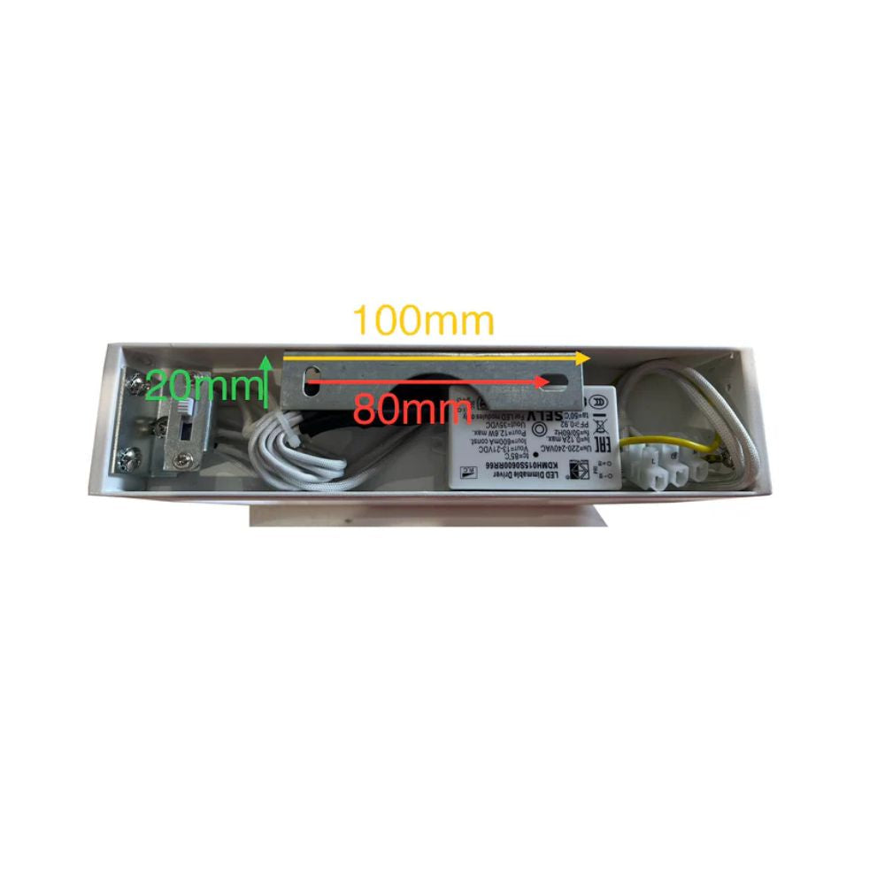 CLA DHAKA - 12W LED Rectangular Up/Down Wall Light-CLA Lighting-Ozlighting.com.au