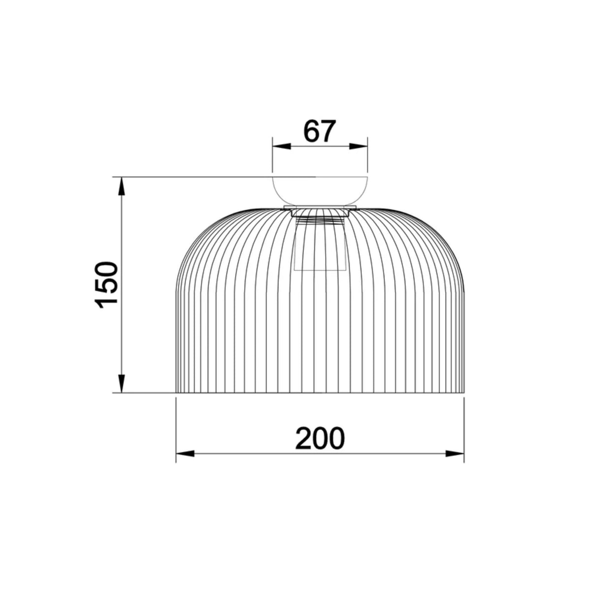 CLA DIYVINTAJ Ceiling Light - 60W, Dome-CLA Lighting-Ozlighting.com.au
