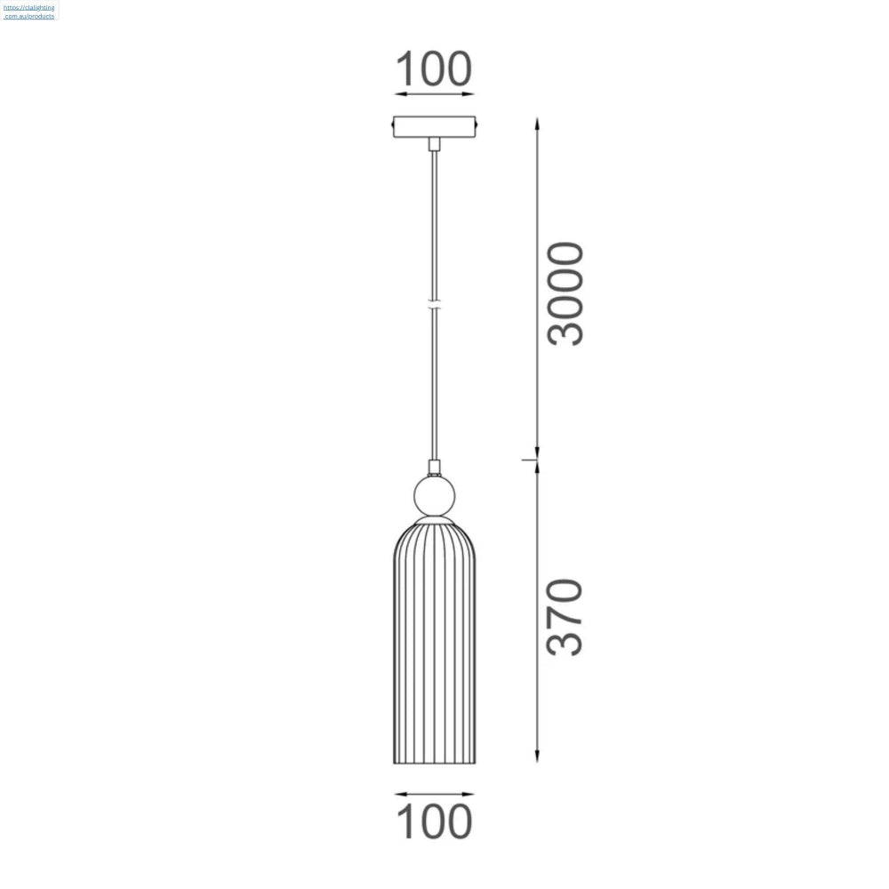 CLA FLAUTA Pendant - 1 Light-CLA Lighting-Ozlighting.com.au