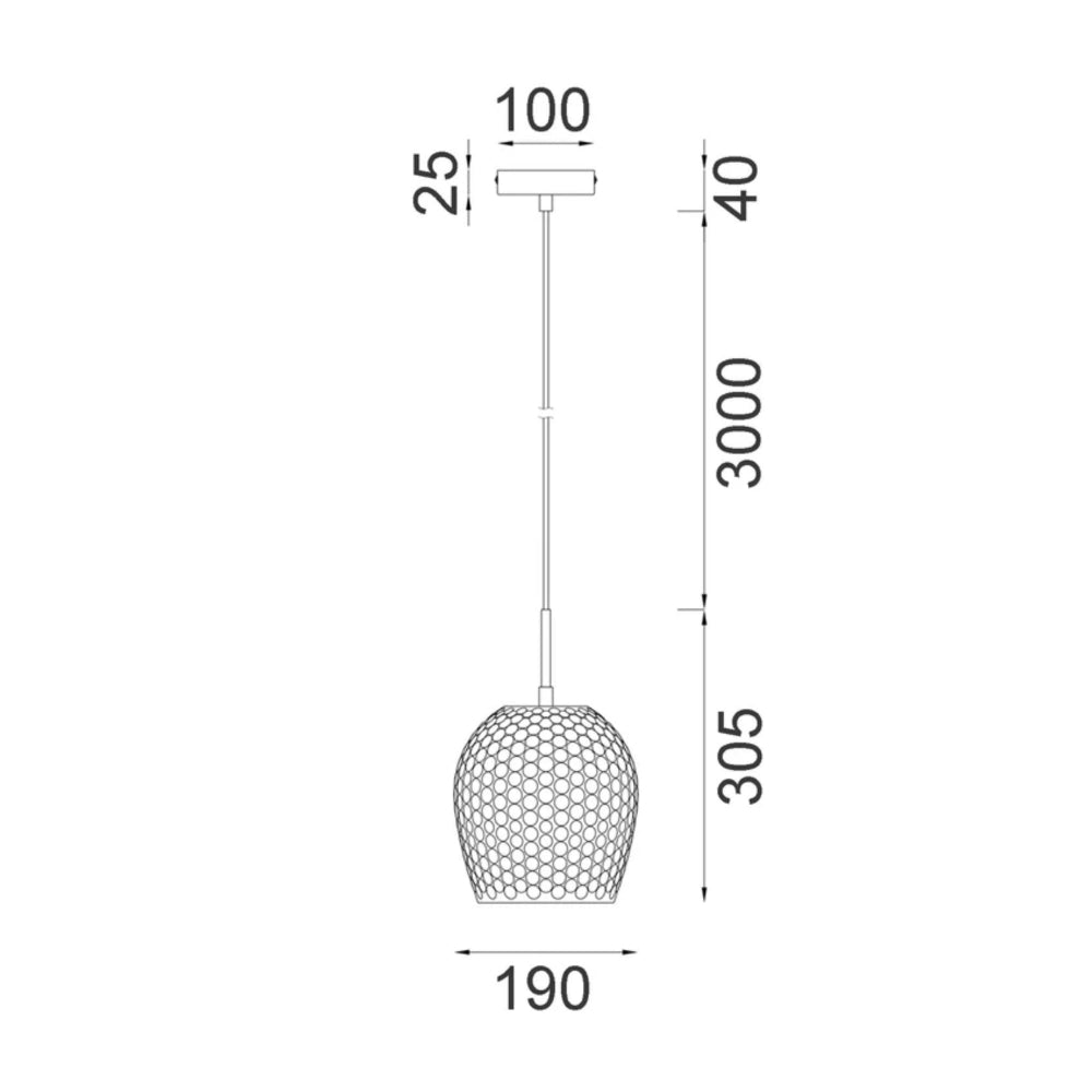 CLA FOSSETTA - 1 Light Pendant-CLA Lighting-Ozlighting.com.au