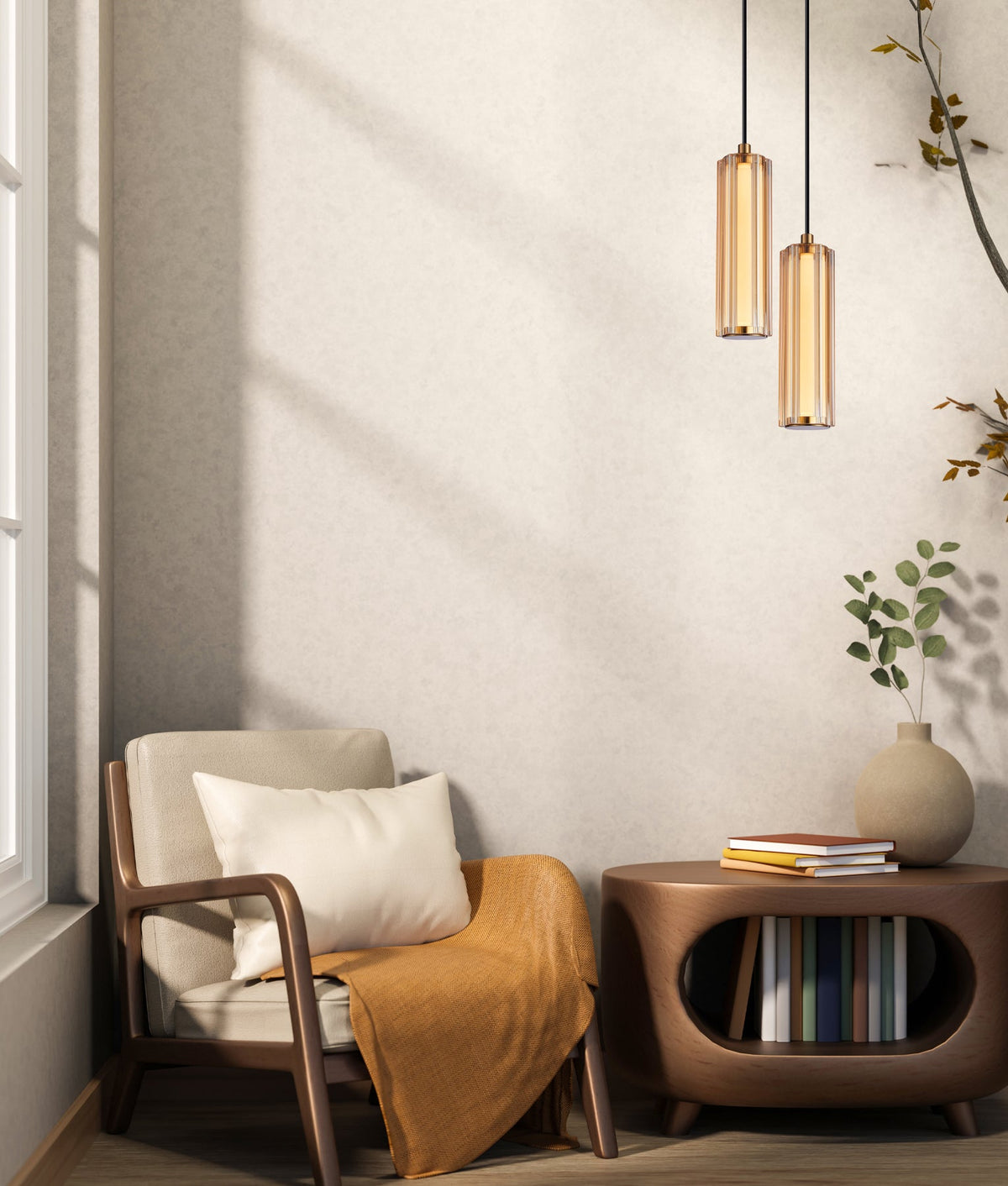 CLA FRECCIA LED Pendant - Tri-Colour, Glass-CLA Lighting-Ozlighting.com.au