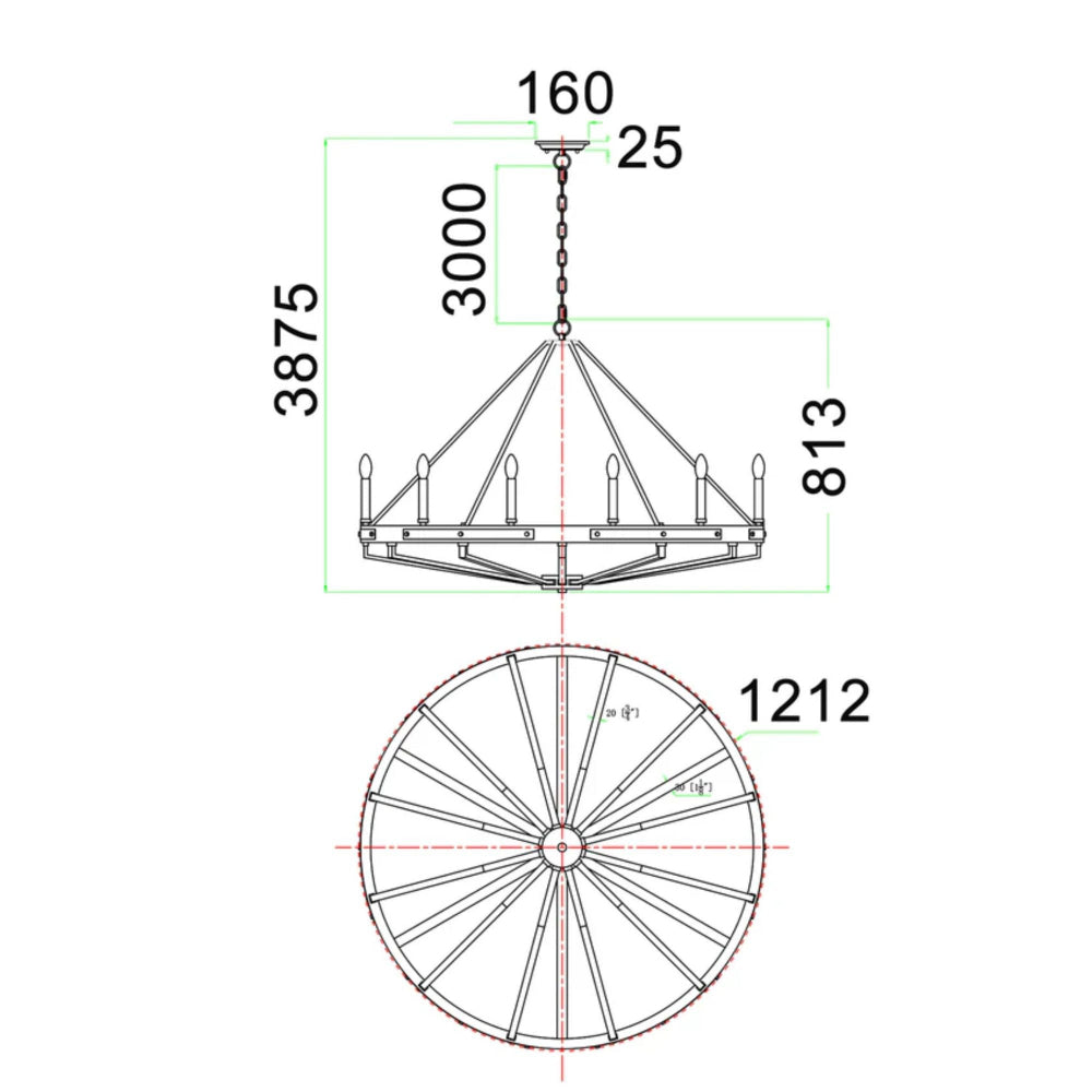 CLA FUNALE - 12 Light Pendant-CLA Lighting-Ozlighting.com.au