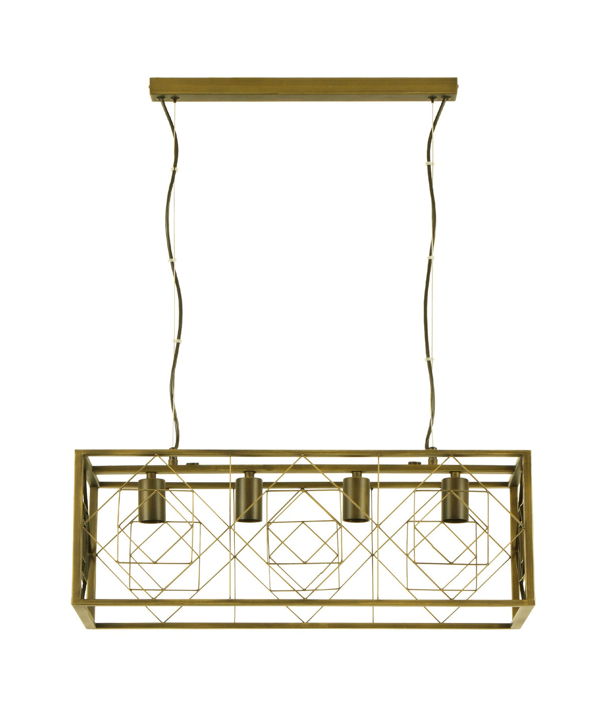 CLA GAGGIA Pendant - Rectangular, Antique Brass-CLA Lighting-Ozlighting.com.au