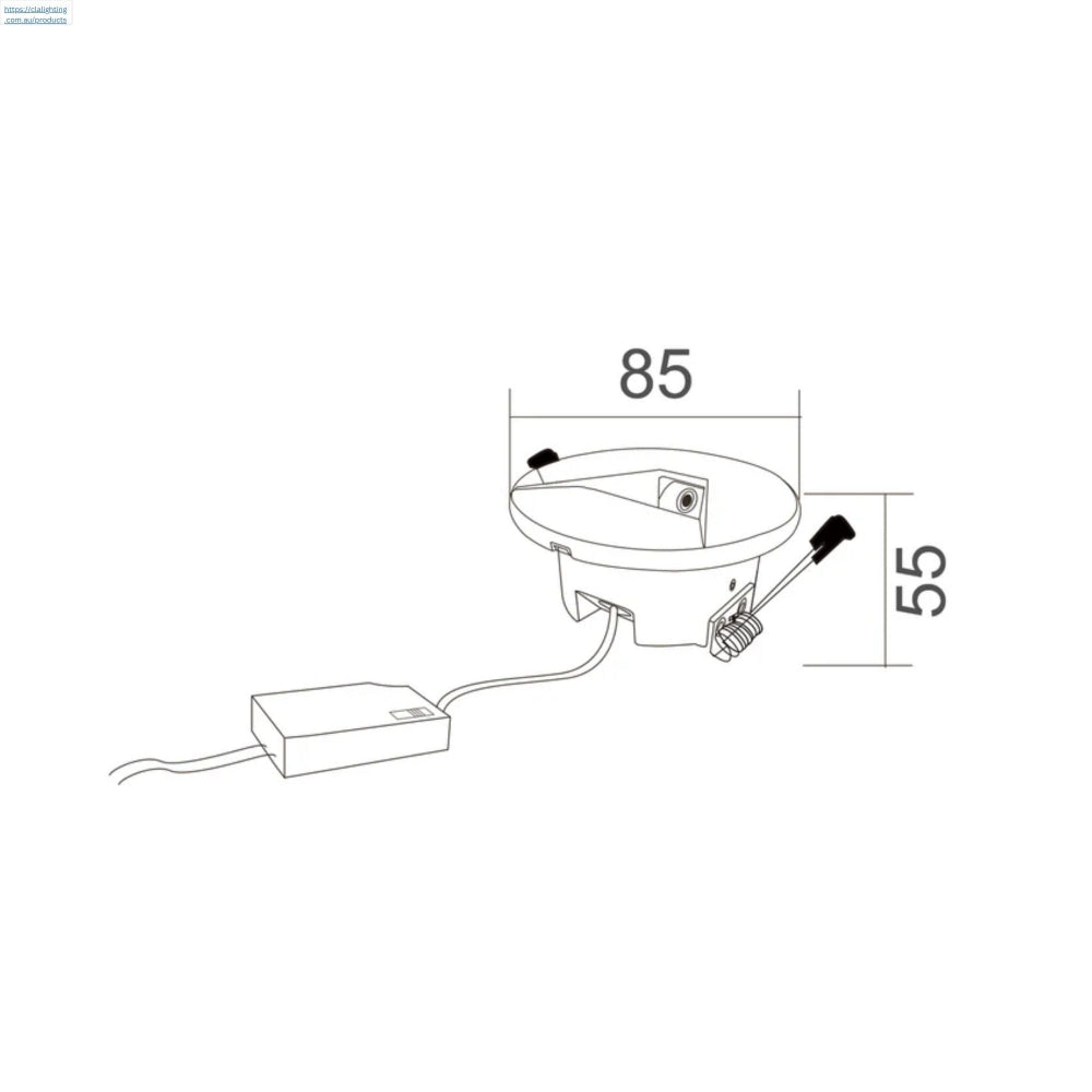 CLA - Interior LED Tri-CCT Recessed Round Step Lights-CLA Lighting-Ozlighting.com.au