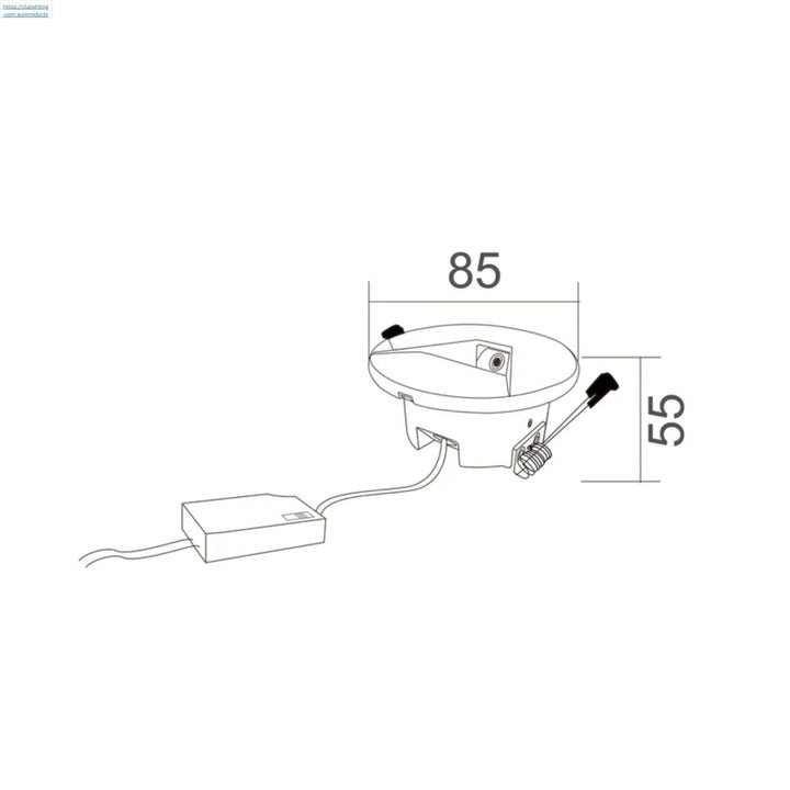 CLA - Interior LED Tri-CCT Recessed Round Step Lights-CLA Lighting-Ozlighting.com.au