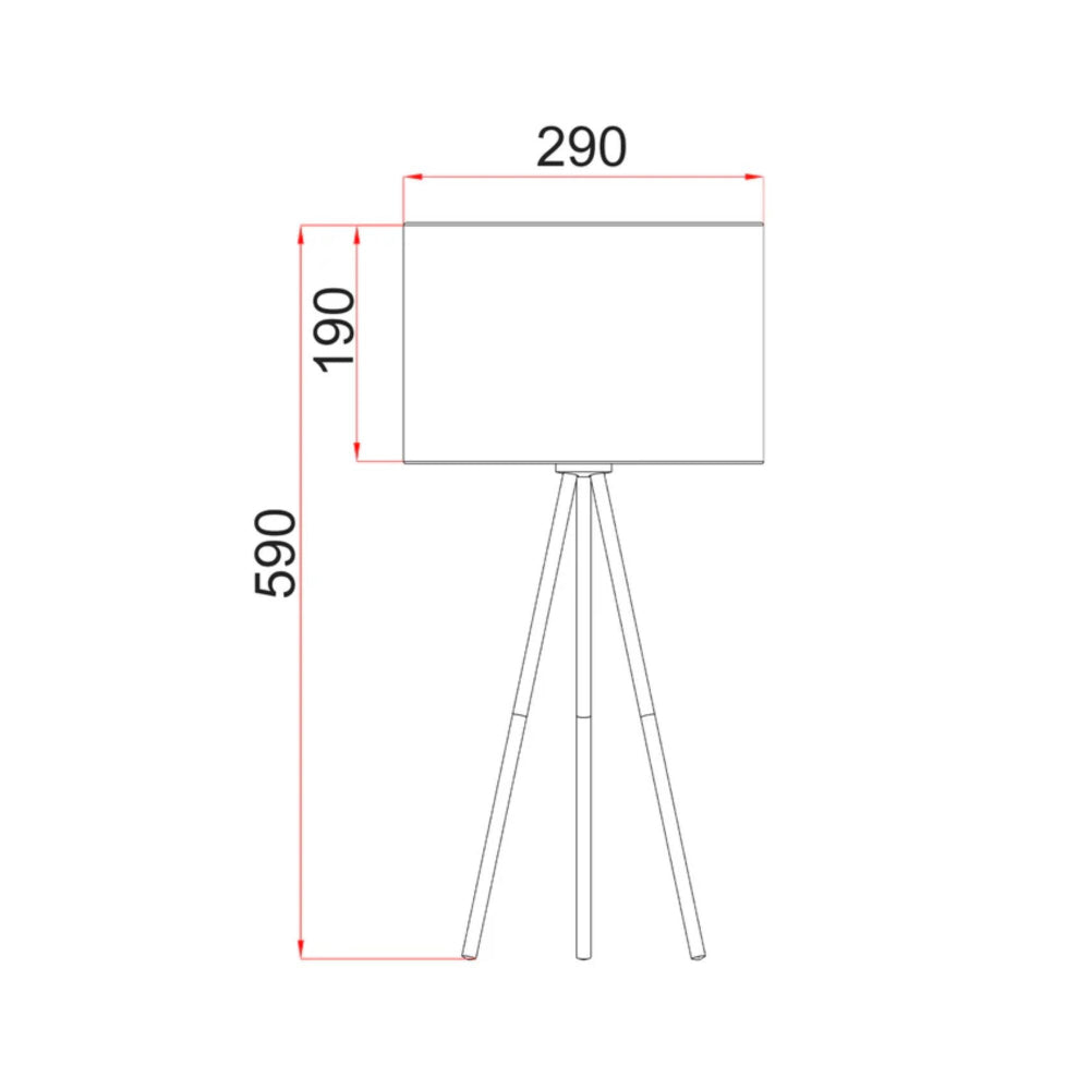 CLA JAMBES - 60W Tripod Table Lamp-CLA Lighting-Ozlighting.com.au