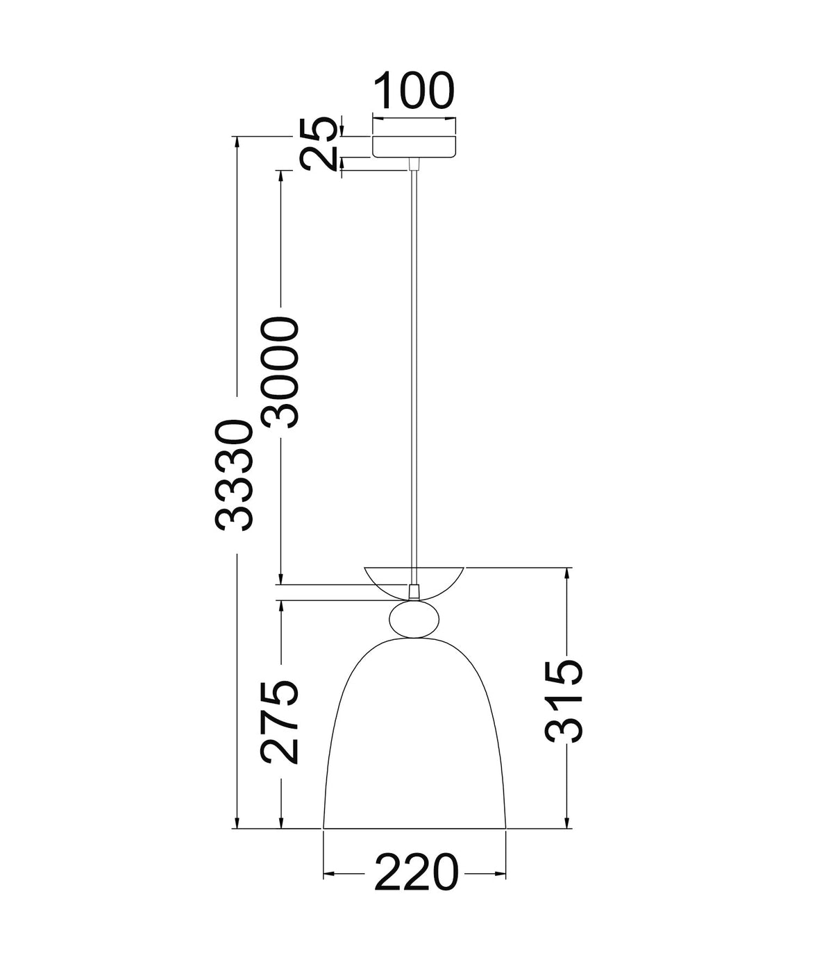 CLA KANSI Pendant - Indoor Bell Shape Lights-CLA Lighting-Ozlighting.com.au