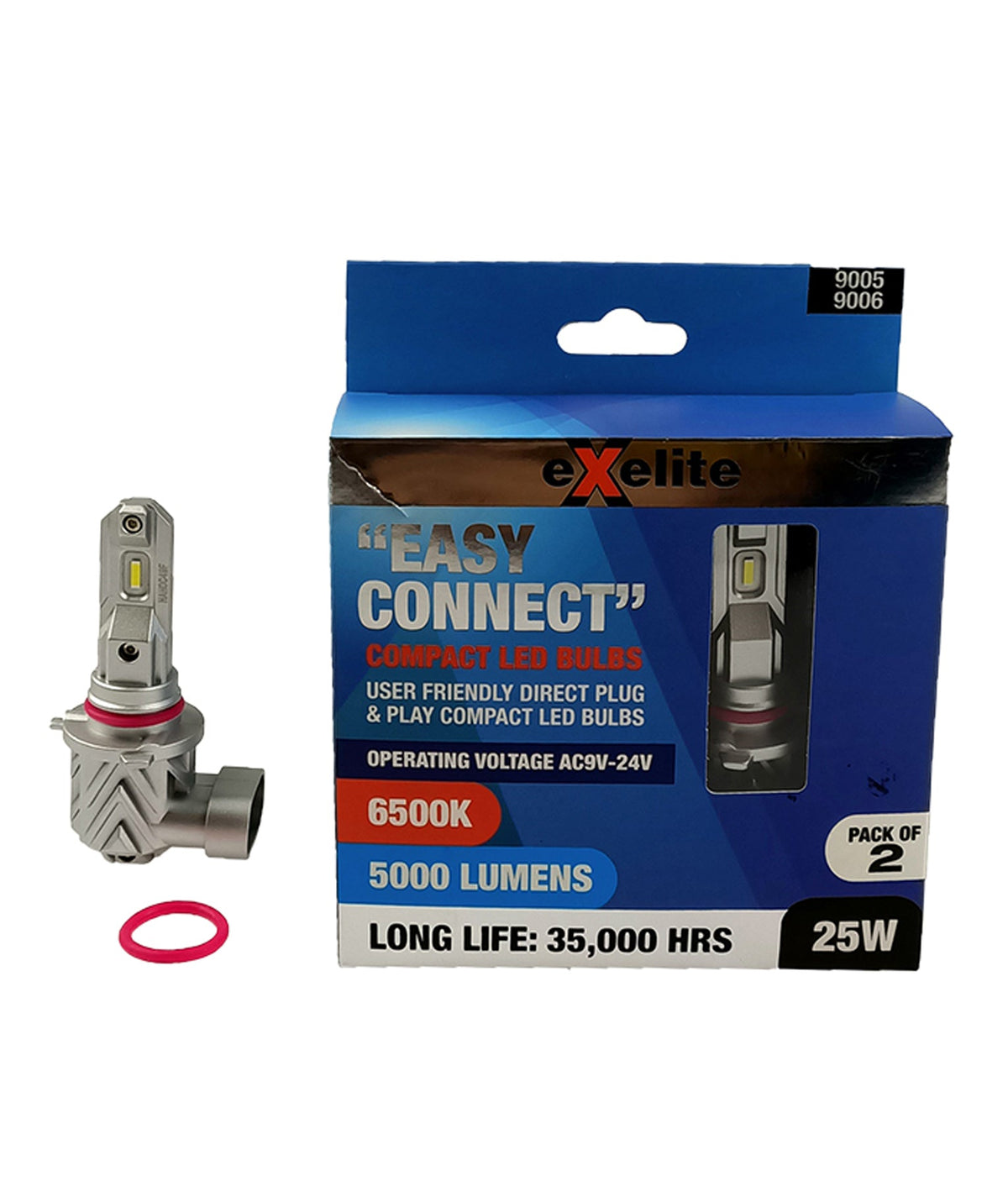 CLA LED Globe - Easy Connect: User Friendly Direct Plug & Play Compact (2pcs Pack)-CLA Lighting-Ozlighting.com.au