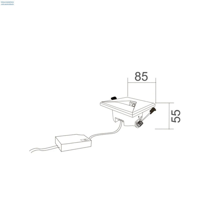 CLA - LED Tri-CCT Recessed Square Step Lights-CLA Lighting-Ozlighting.com.au