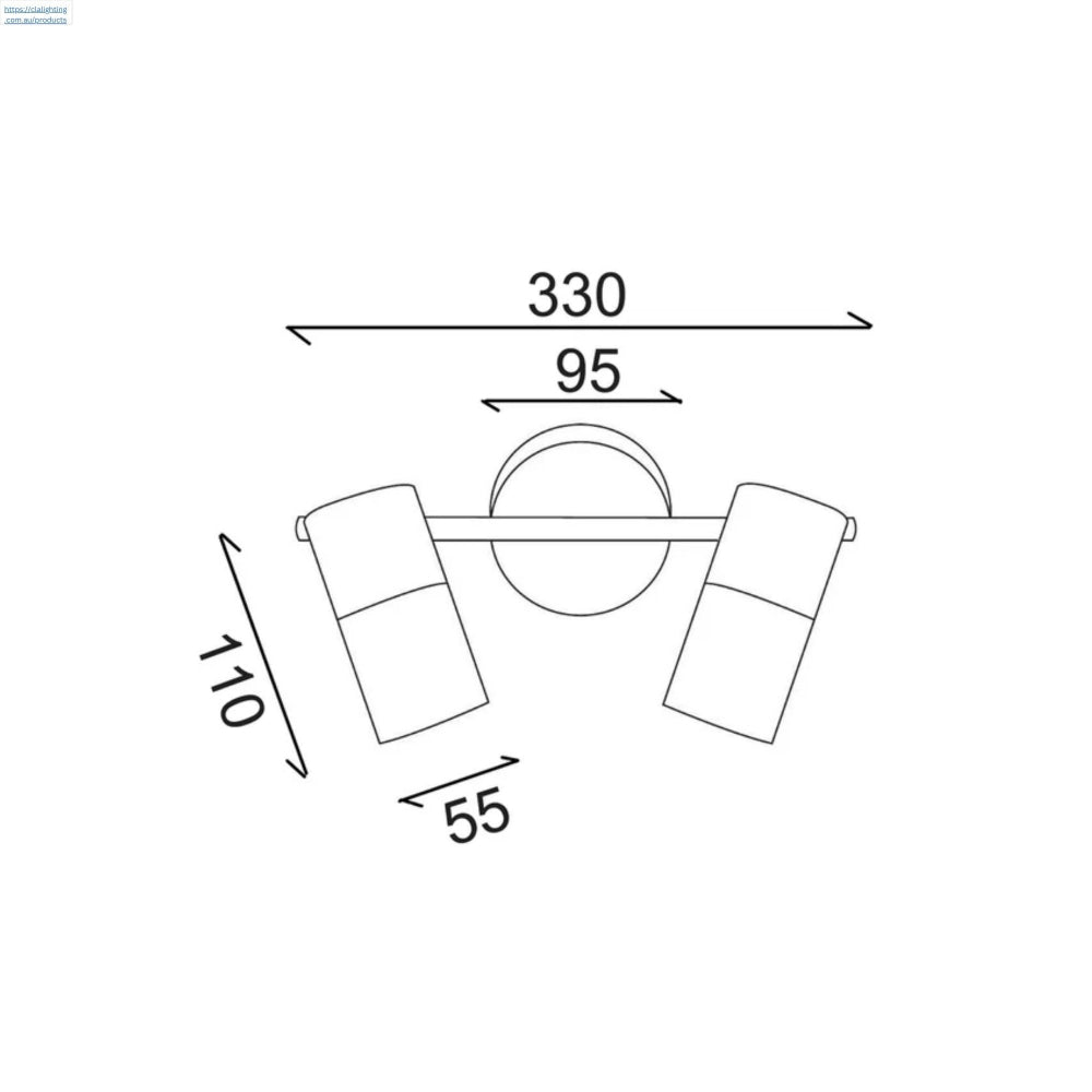CLA LENGAN Spotlight - Double Head, Adjustable-CLA Lighting-Ozlighting.com.au
