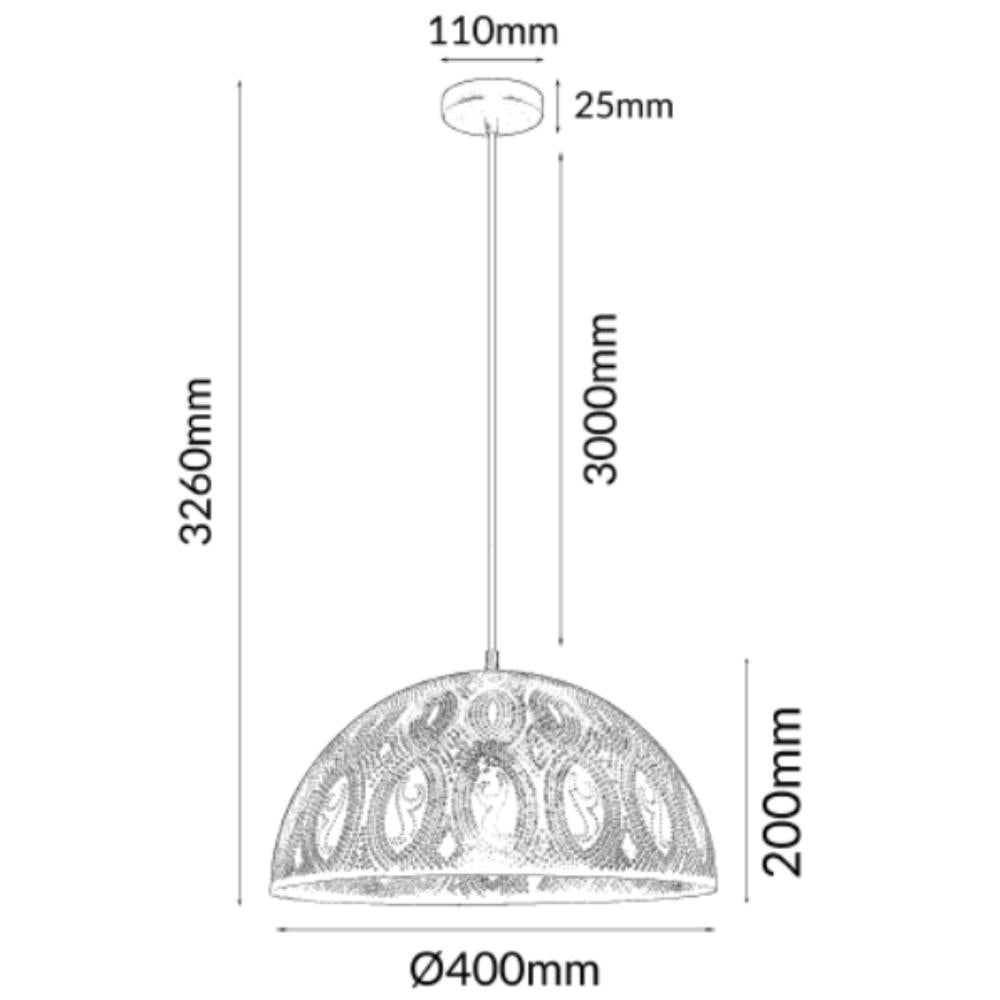 CLA MARRAKESH LED Pendant - 1 Light-CLA Lighting-Ozlighting.com.au